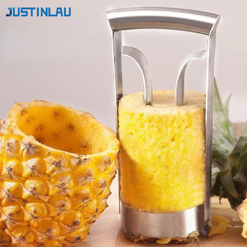 Pineapple Corer Slicer - JUSTINLAU Stainless Steel Pineapple Peeler Cutter