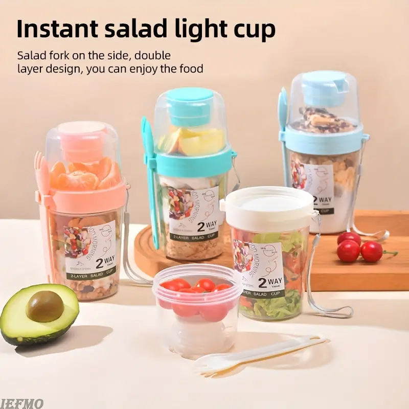 On-the-Go Salad Bowl Set with  - Meal Prep Yogurt Bowl 评论和价格