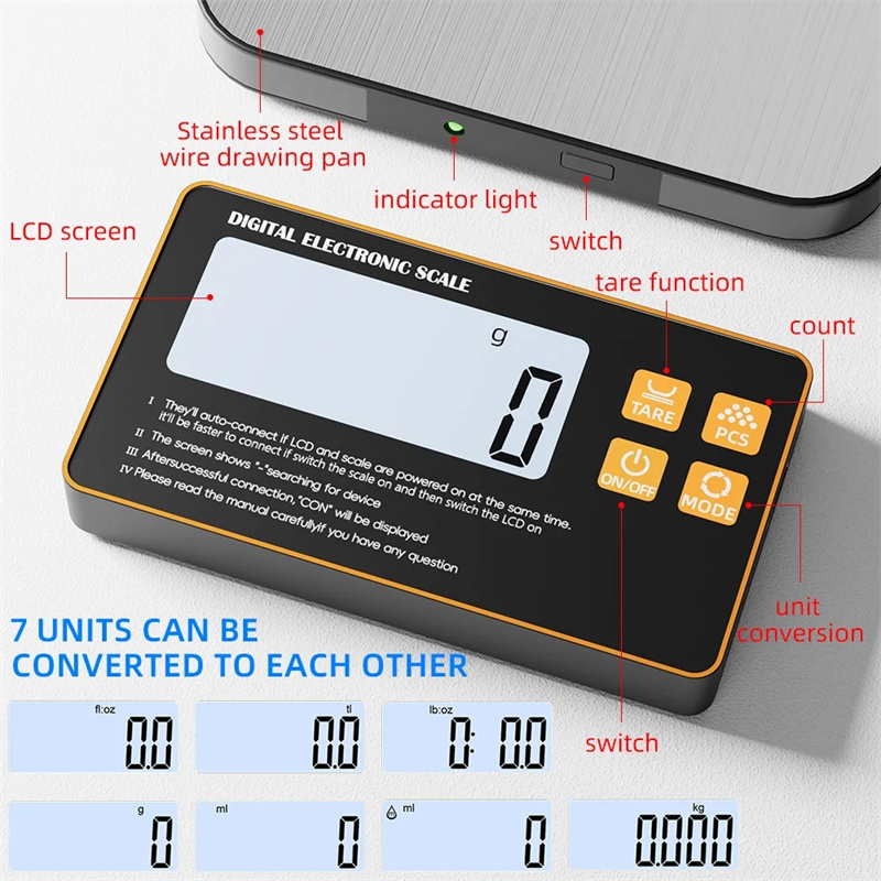 Wireless Kitchen Scale with Re - Meal Prep Ideas 评论和价格
