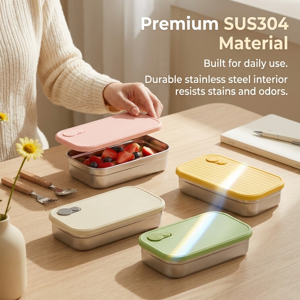 Stainless Steel Bento Box Meta - Meal Prep Ideas 评论和价格