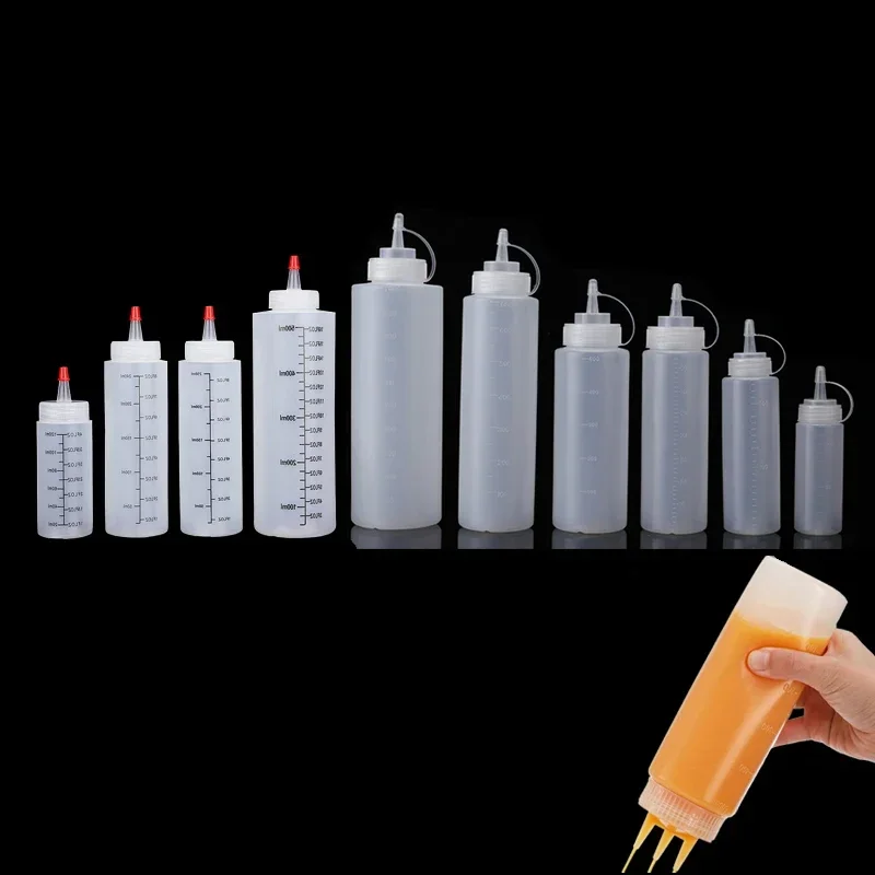 1Pcs Empty120ml-1000ml PE Plas - Sauce Squeeze Bottle 评论和价格