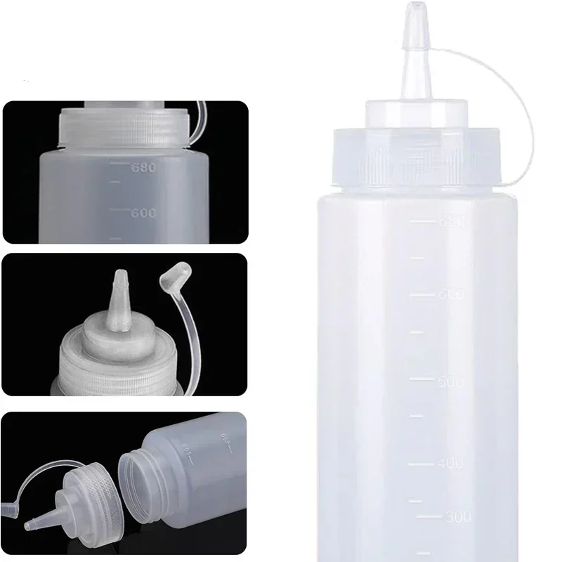 1Pcs Empty120ml-1000ml PE Plas - Sauce Squeeze Bottle 评论和价格
