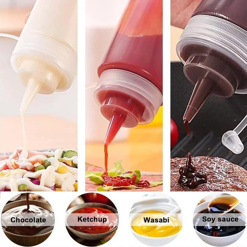 1Pcs Empty120ml-1000ml PE Plas - Sauce Squeeze Bottle 评论和价格