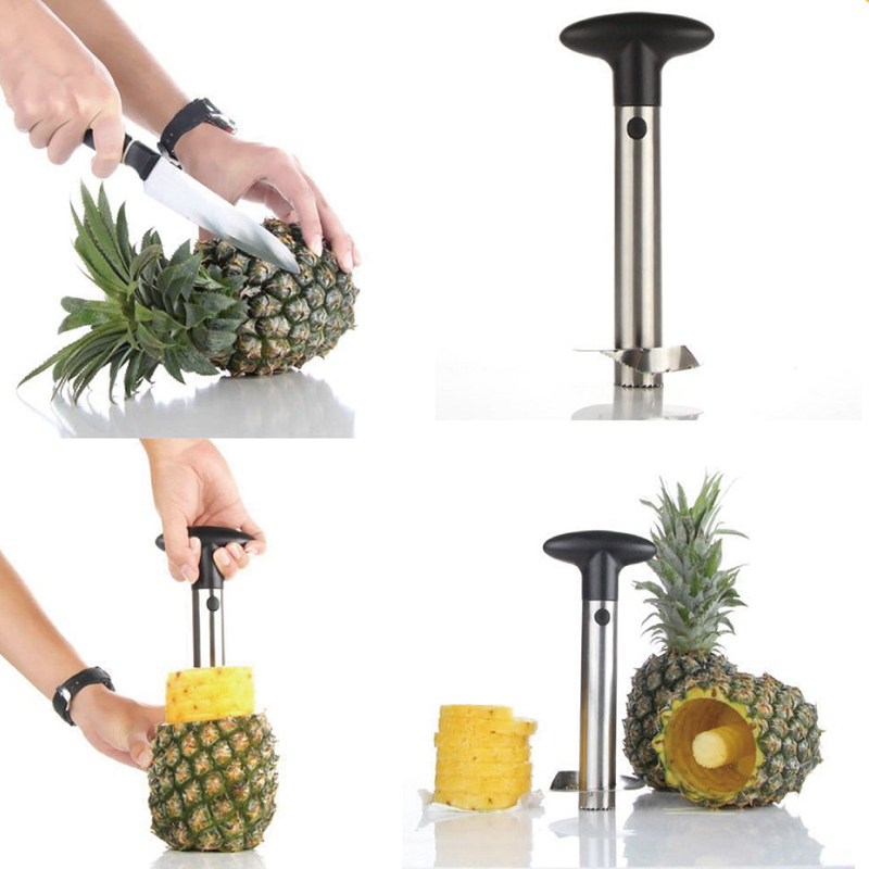 1Pc Stainless Steel Easy to us - Pineapple Corer Slicer 评论和价格