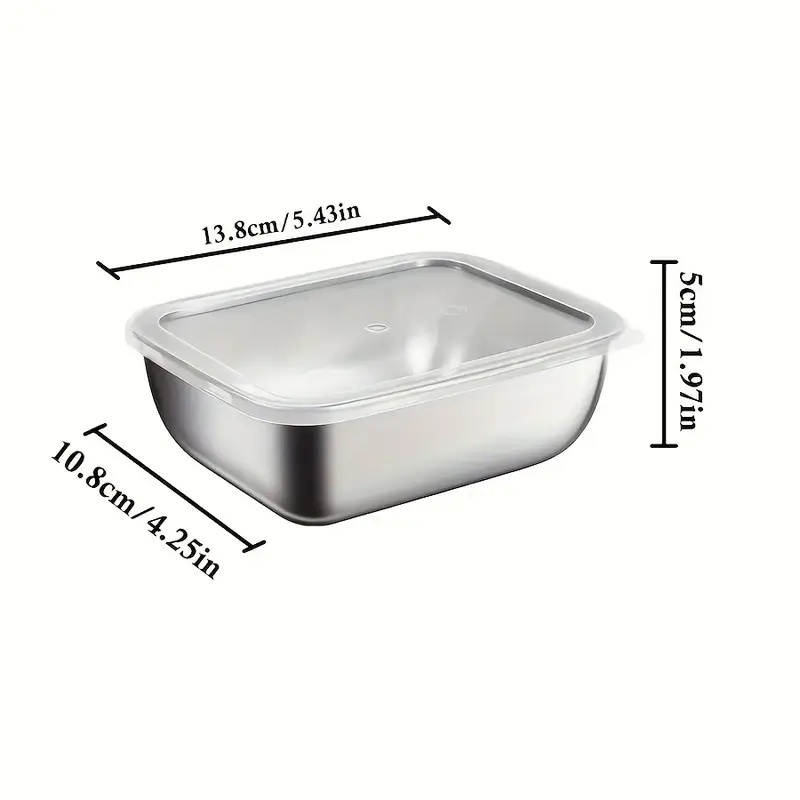 5-Piece Stainless Steel Food S - Meal Prep Ideas 评论和价格
