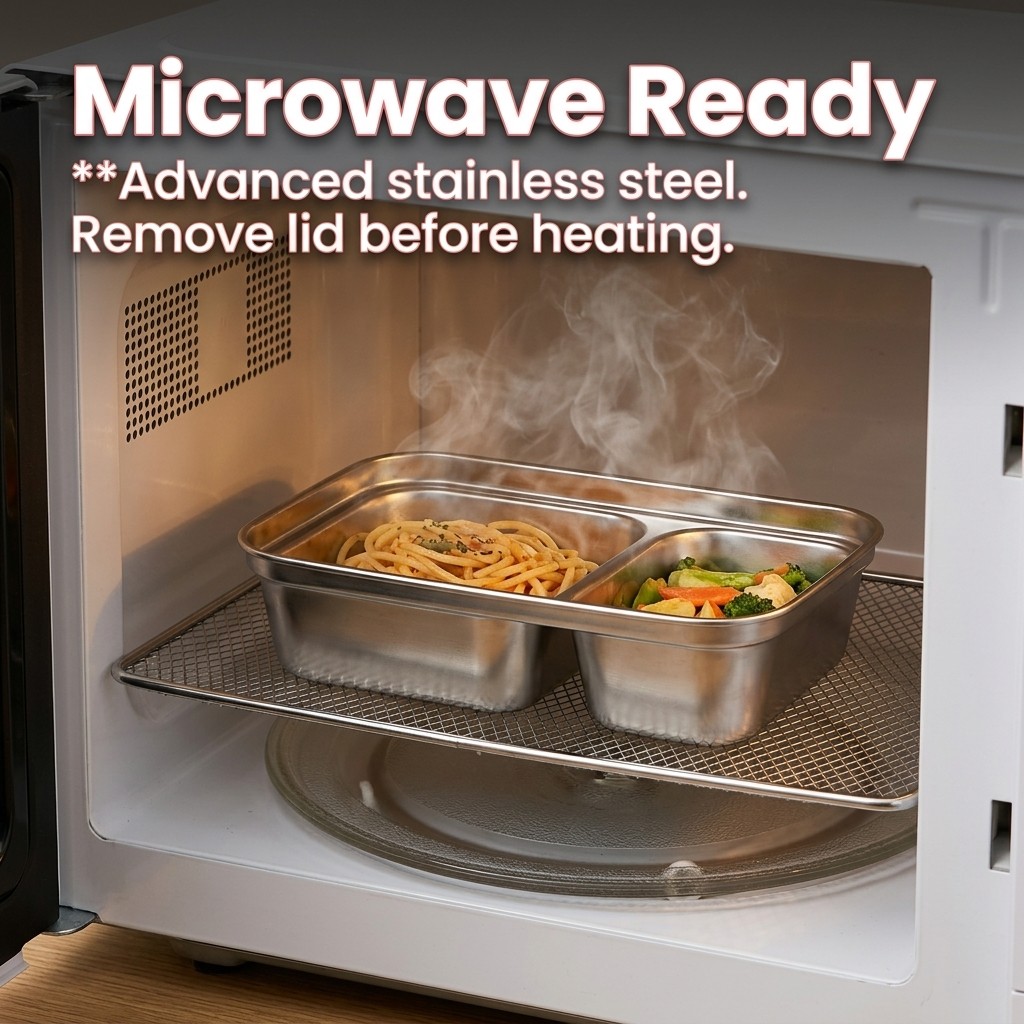 Microwave Safe 304 Stainless S - Meal Prep Ideas 评论和价格