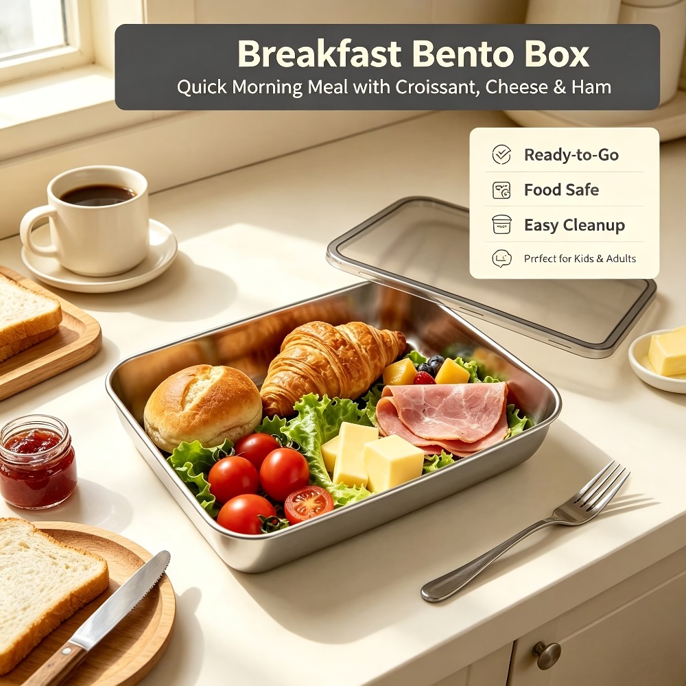 6pcs Stainless Steel Food Stor - Meal Prep Ideas 评论和价格