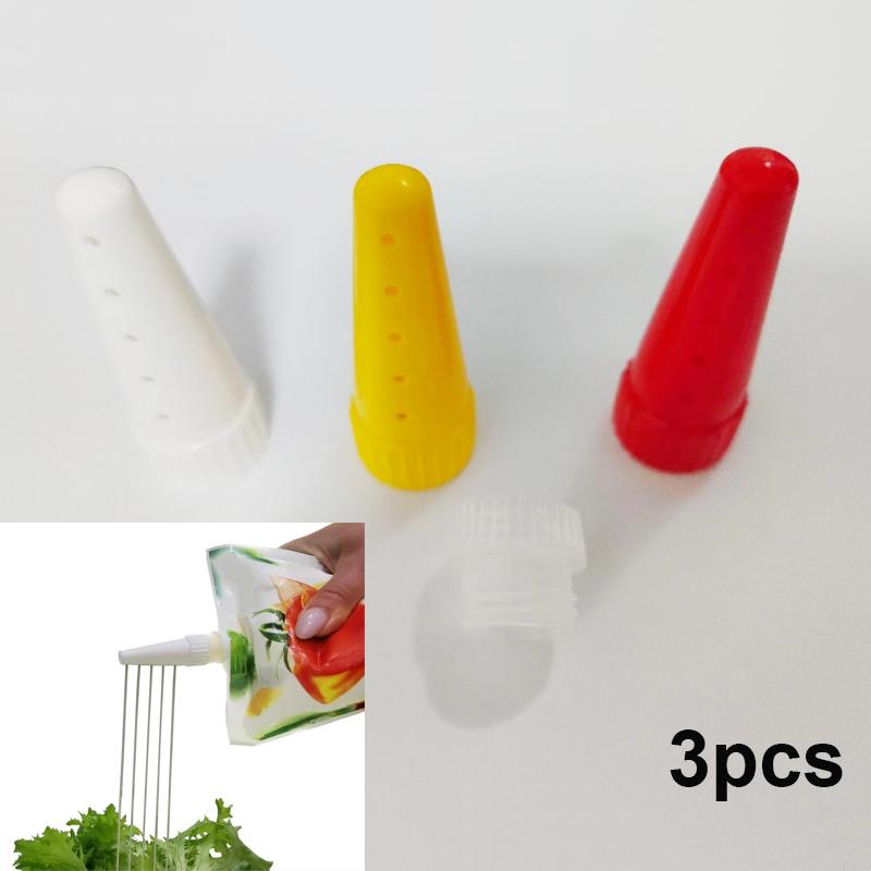 【H】3Pcs/Set Kitchen Ketchup Sq - Sauce Squeeze Bottle 评论和价格