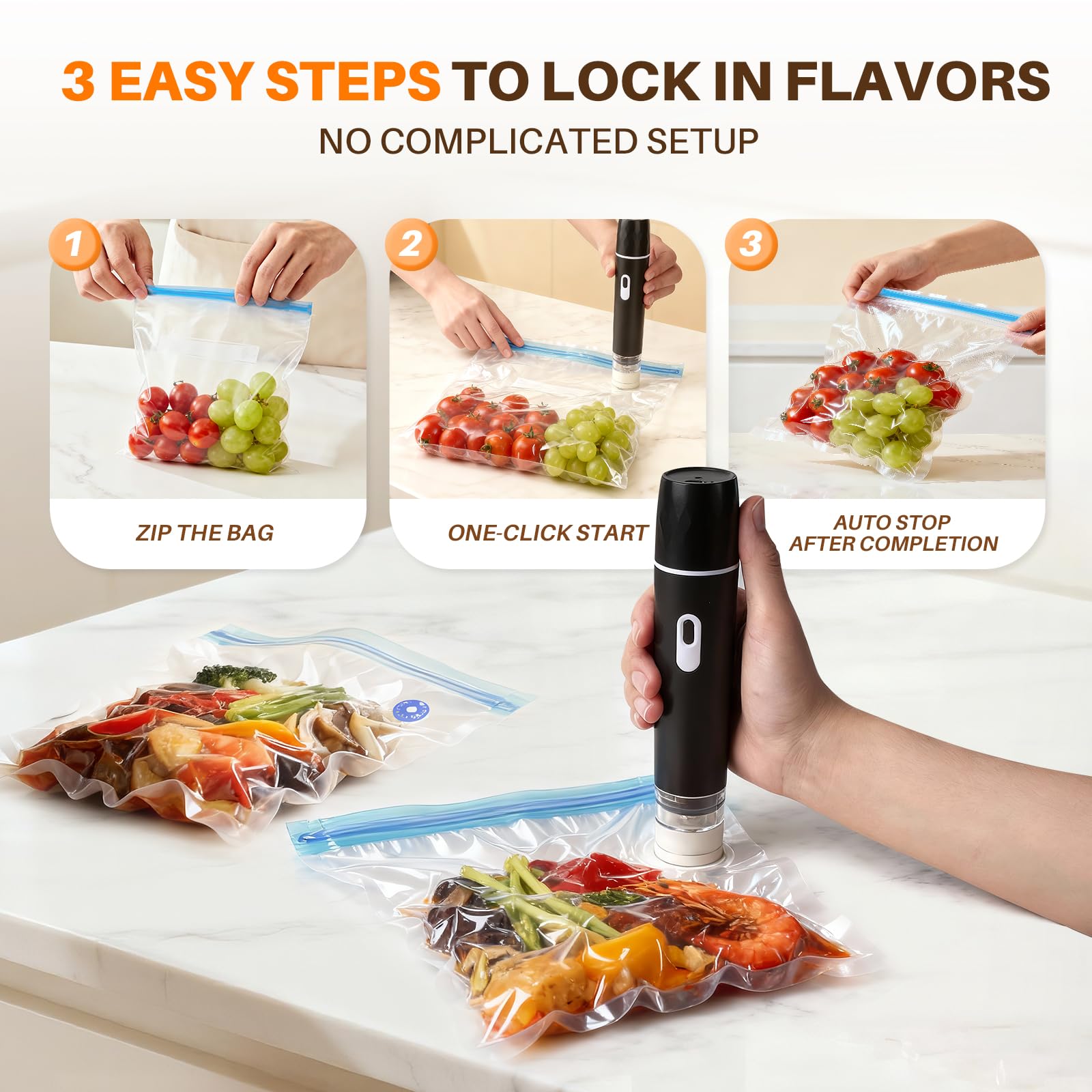Food Vacuum Sealer, 60KPA Powe - Meal Prep Vacuum Sealer 评论和价格