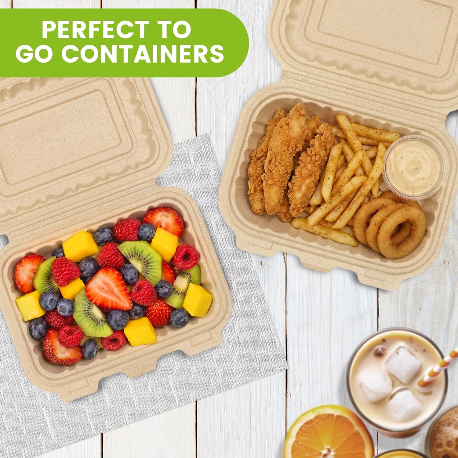 50 Pack 16oz Clamshell Take Ou - Meal Prep Ideas 评论和价格