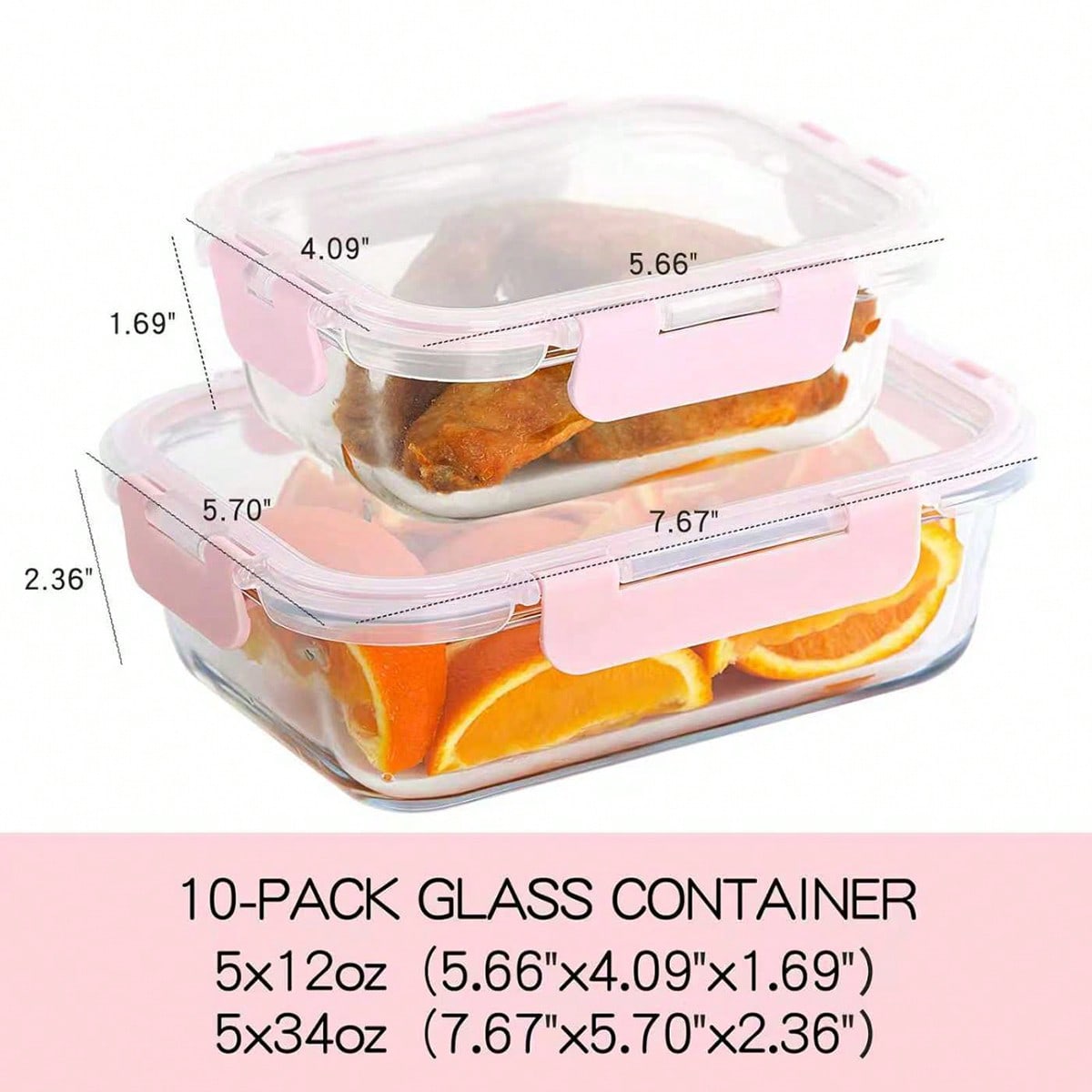 10 Pack Glass Meal Prep Contai - Meal Prep Ideas 评论和价格