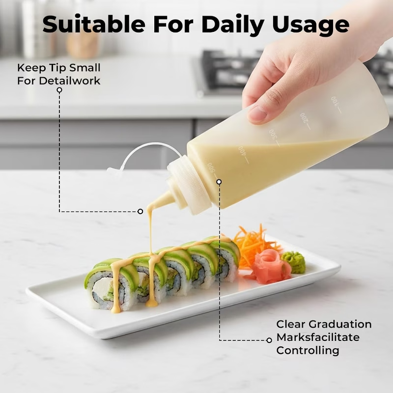 500 ML Plastic Pointed Mouth S - Sauce Squeeze Bottle 评论和价格