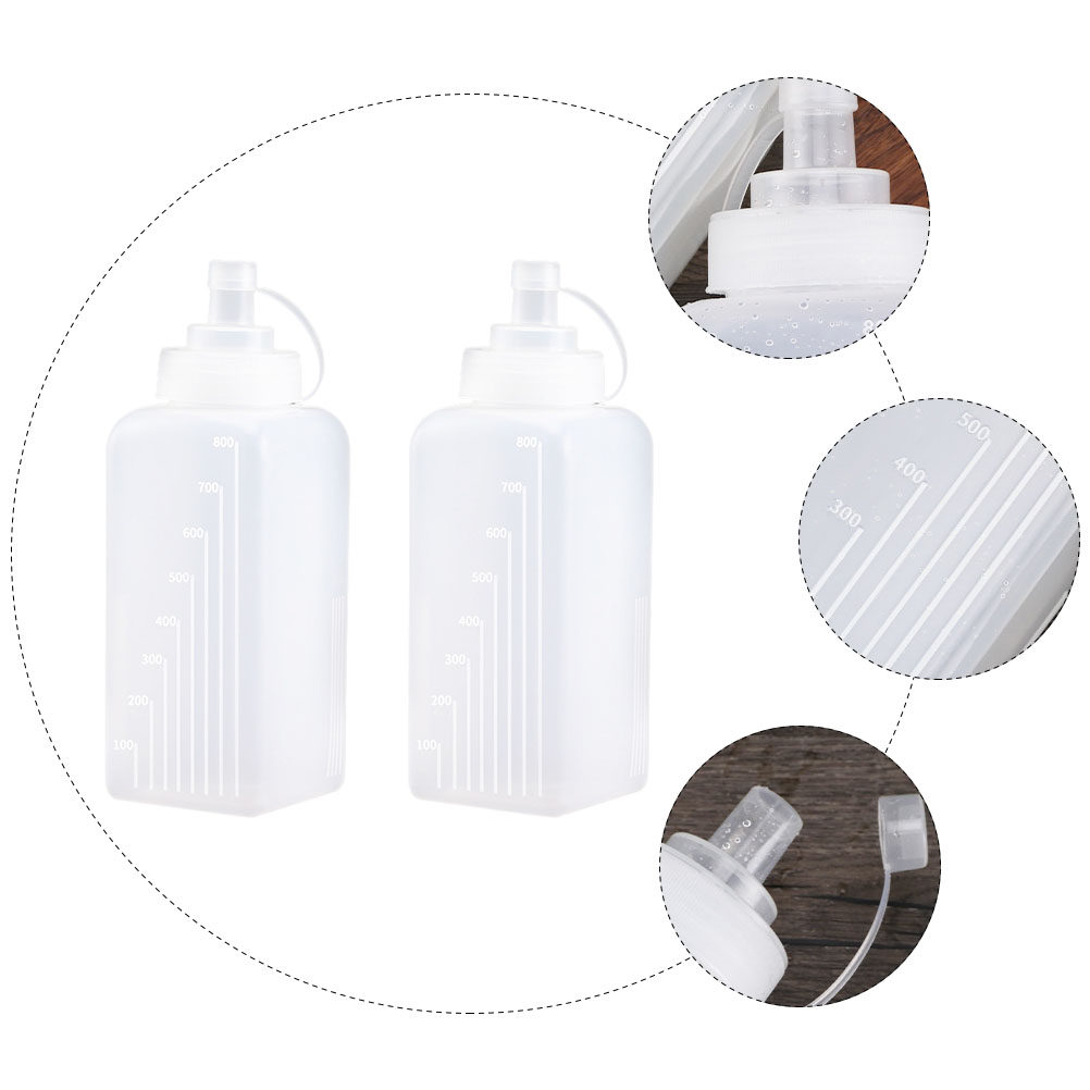 2Pcs Plastic Squeeze Bottles W - Sauce Squeeze Bottle 评论和价格