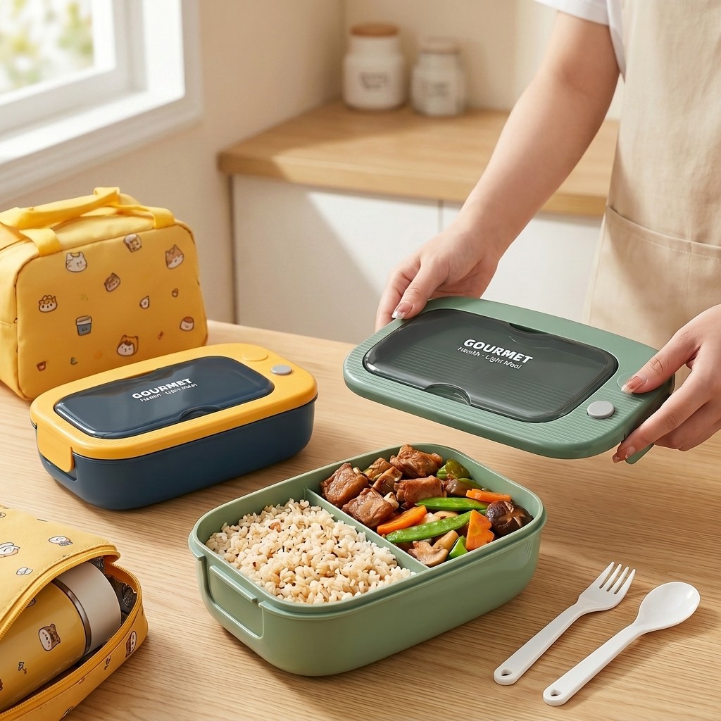 Microwavable Plastic Bento Box - Meal Prep Ideas 评论和价格