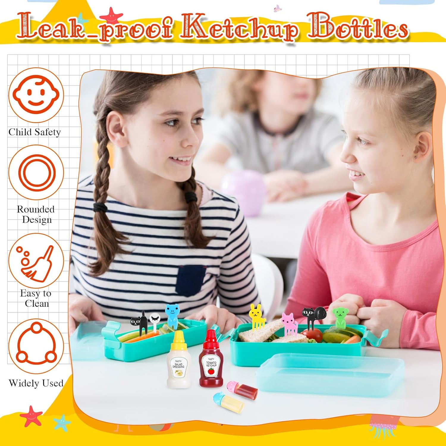 Kids Bento Lunch Box Accessori - Sauce Squeeze Bottle 评论和价格