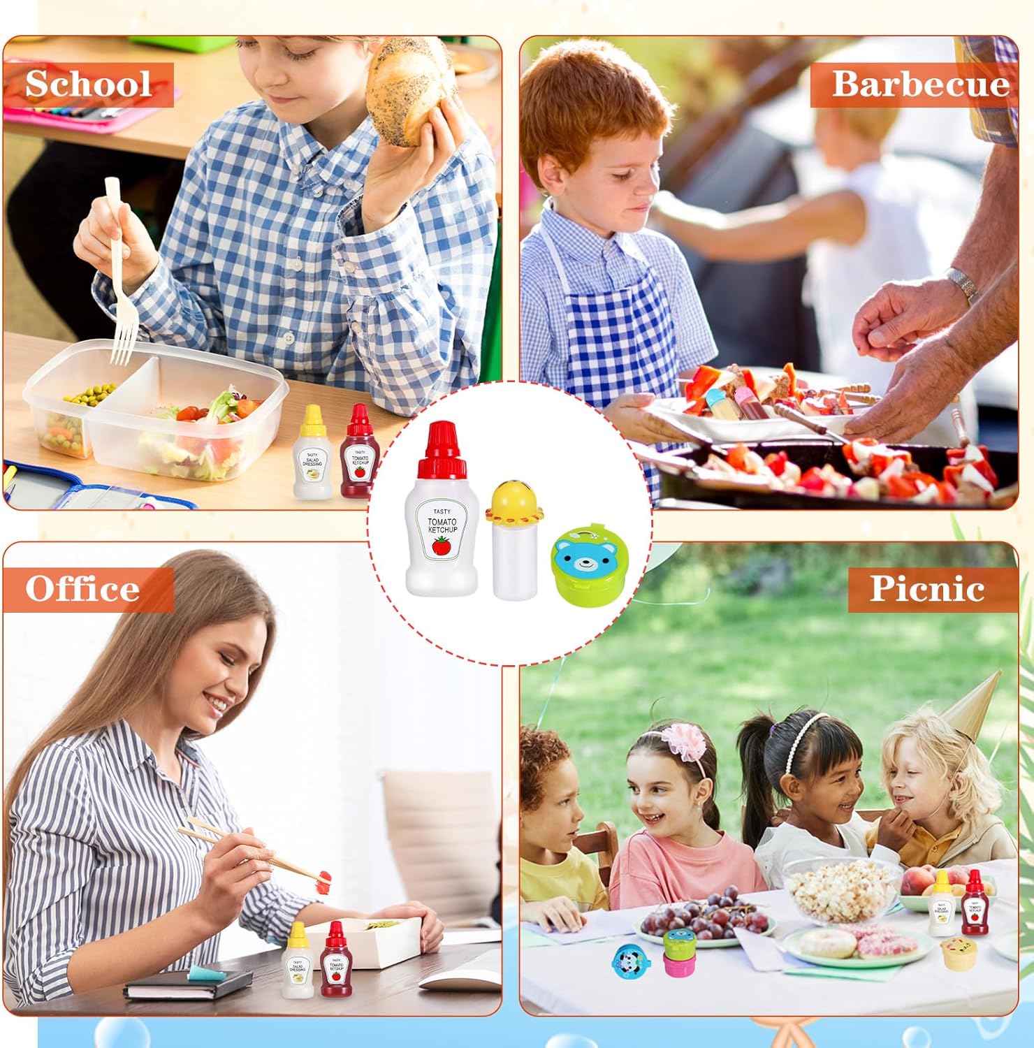 Kids Bento Lunch Box Accessori - Sauce Squeeze Bottle 评论和价格