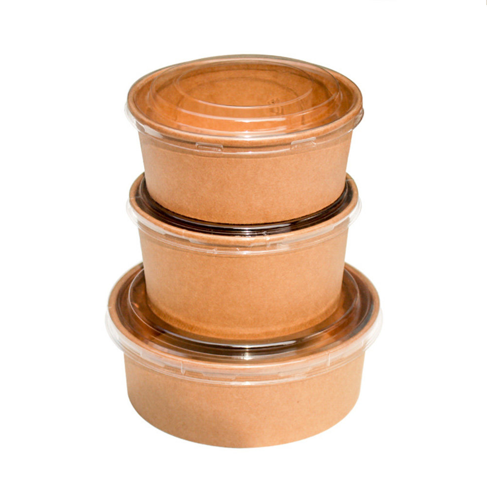 20Pcs Kraft Paper Bowls Leakpr - Meal Prep Food 评论和价格