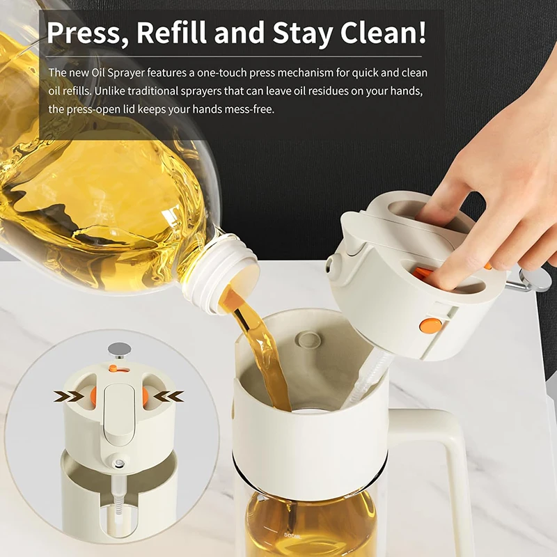 Oil Sprayer for Cooking Large  - Herb Keeper Bottle 评论和价格
