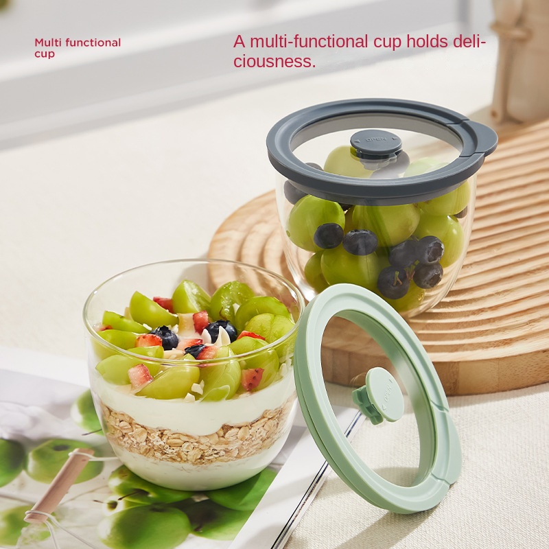 Glass Overnight Oats Container - Meal Prep Yogurt Bowl 评论和价格