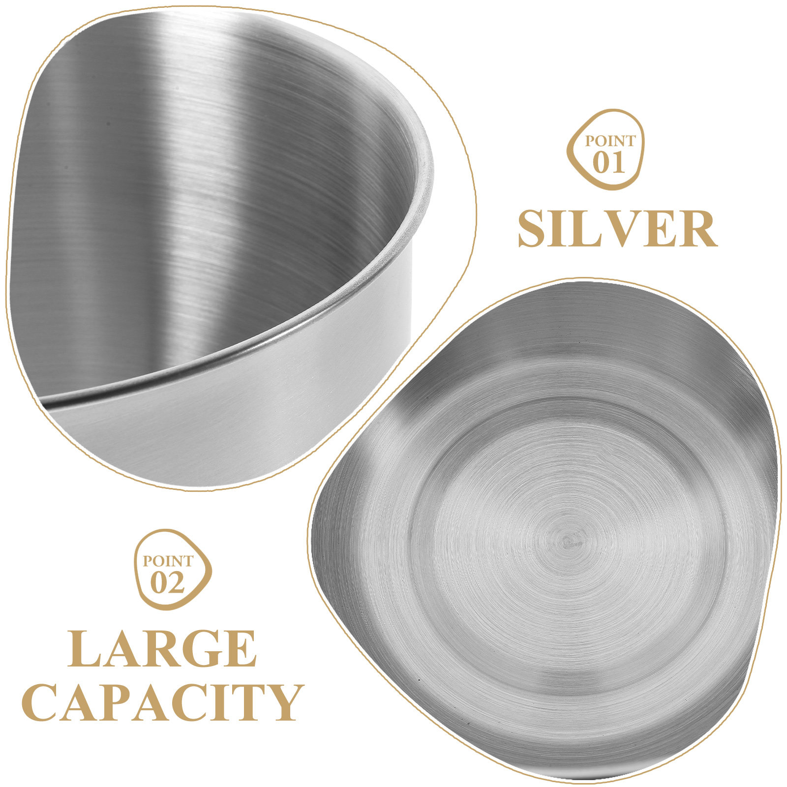 Deep Stainless Steel Mixing Bo - Meal Prep Food 评论和价格