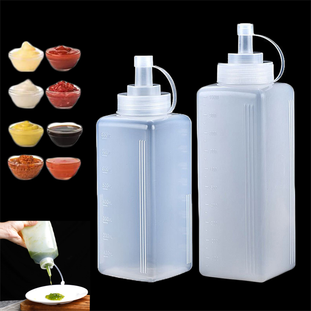 1pack 800/1000ml Plastic Squee - Sauce Squeeze Bottle 评论和价格