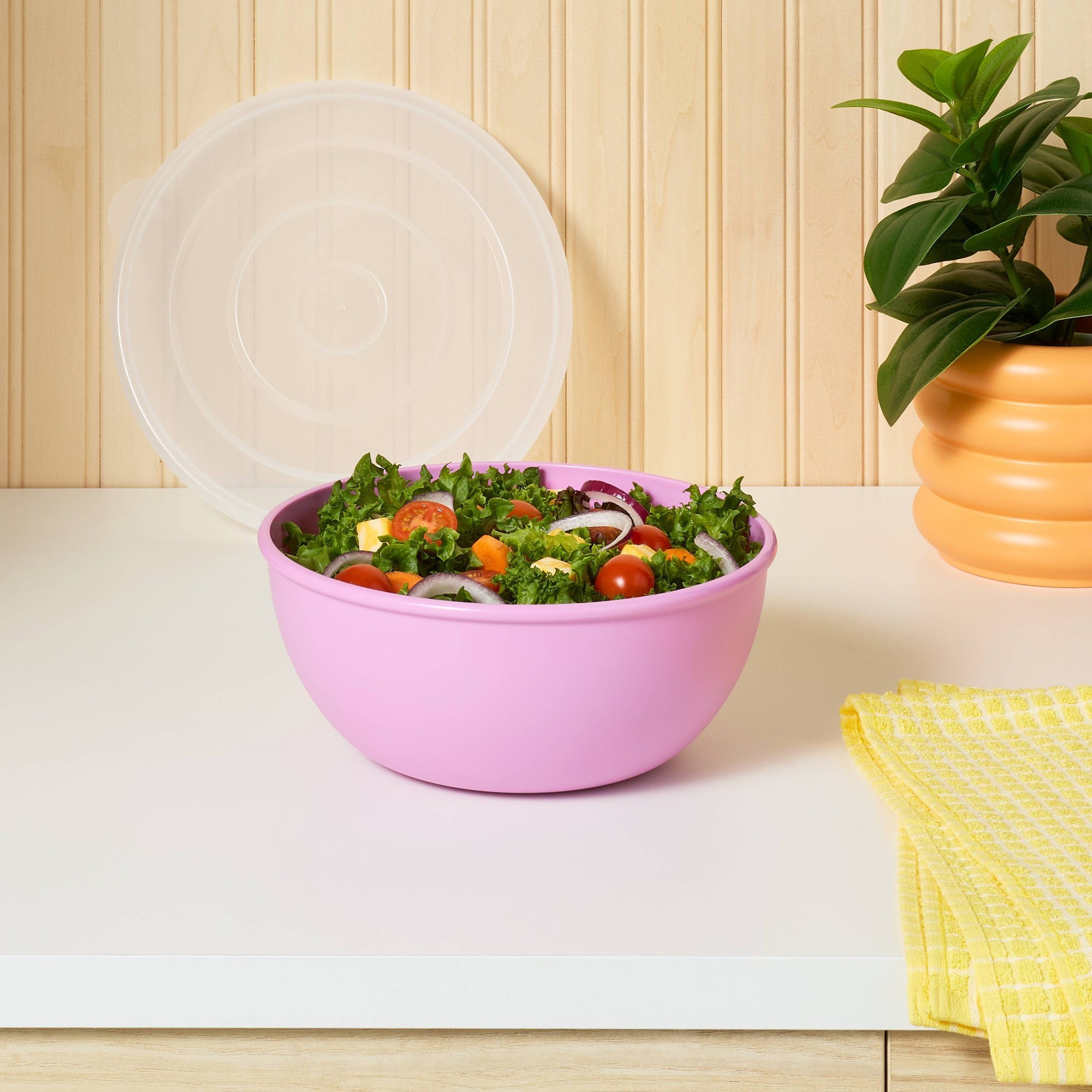 Pink Bowl With Matching Lid, D - Meal Prep Food 评论和价格