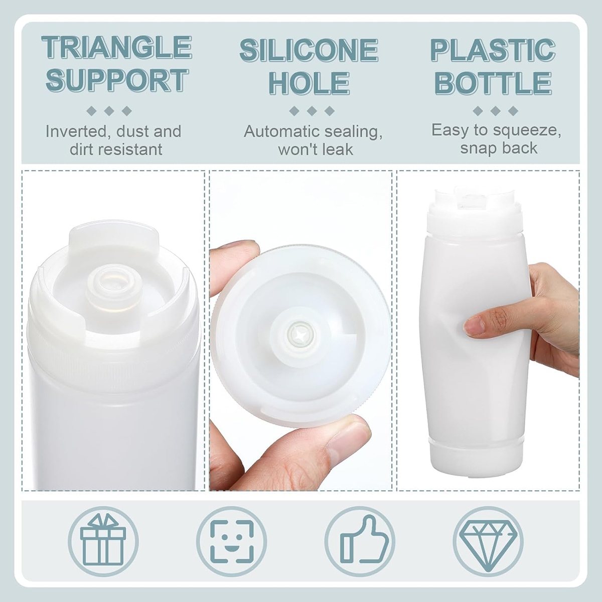 Big Capacity Plastic Sauce Bot - Sauce Squeeze Bottle 评论和价格