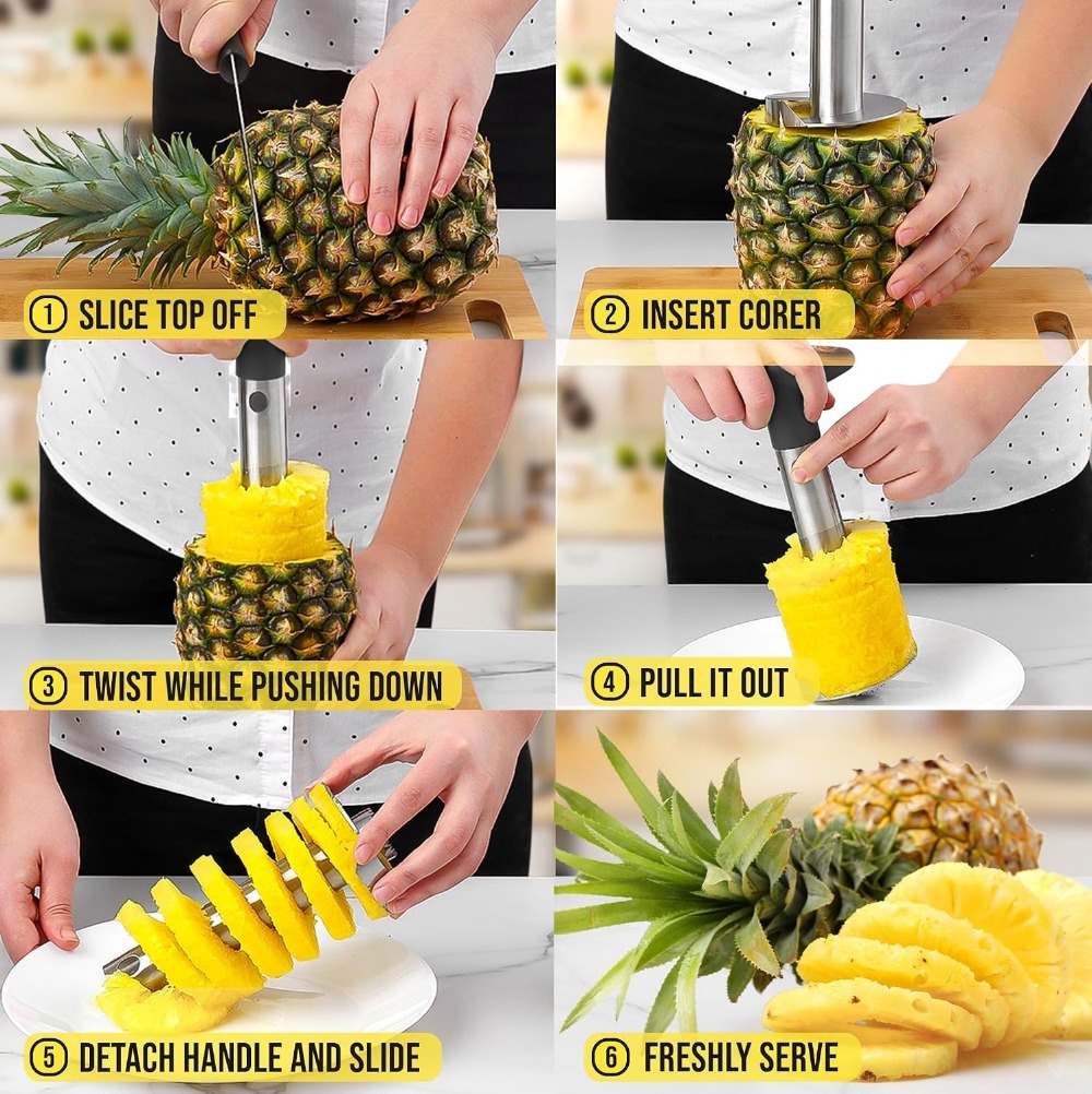 Stainless Steel Pineapple Core - Pineapple Corer Slicer 评论和价格